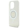 Guess GUHMP16LPFTDTEH iPhone 16 Pro 6.3 biały/white hardcase IML Rhinestones MagSafe